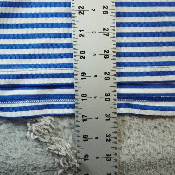 Peter Millar Summer Comfort Polo Shirt Mens Extra Large Striped Blue Golfer - Picture 7 of 10
